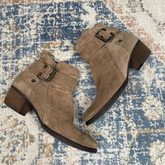 Paul Green 'Jano' Moto Buckle Bootie- Antelope- Size US 7.5 Women’s - Picture 1 of 9